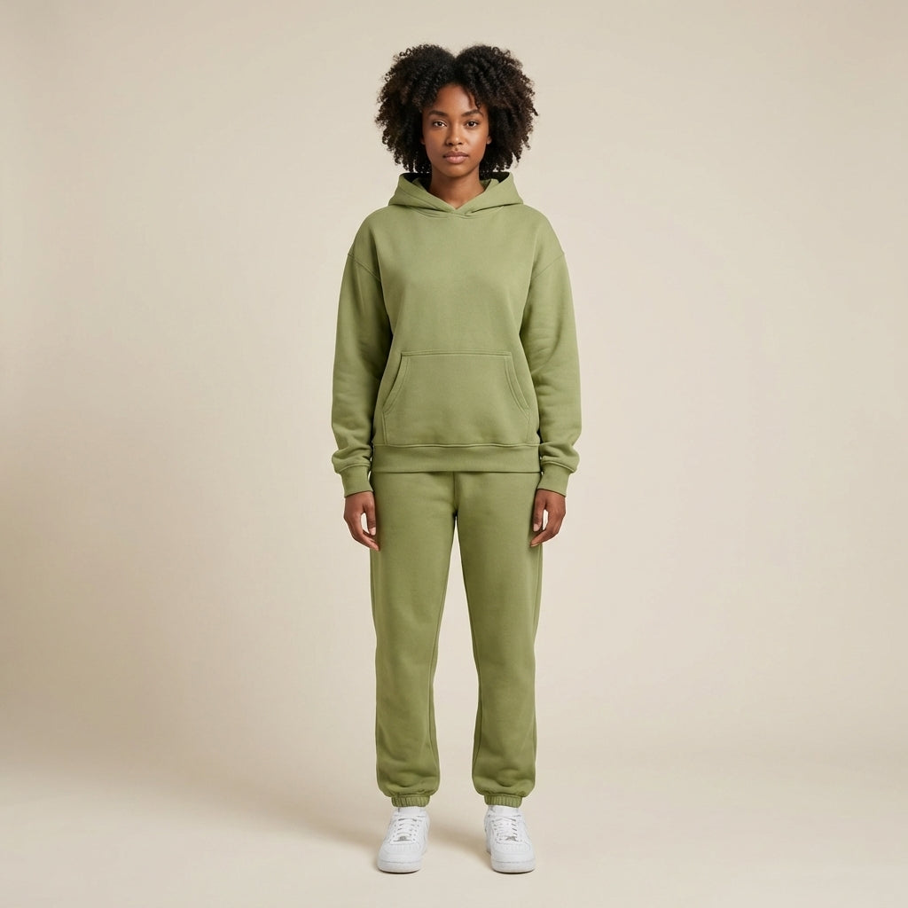 Oversized Lined Hoodie and Jogger Set