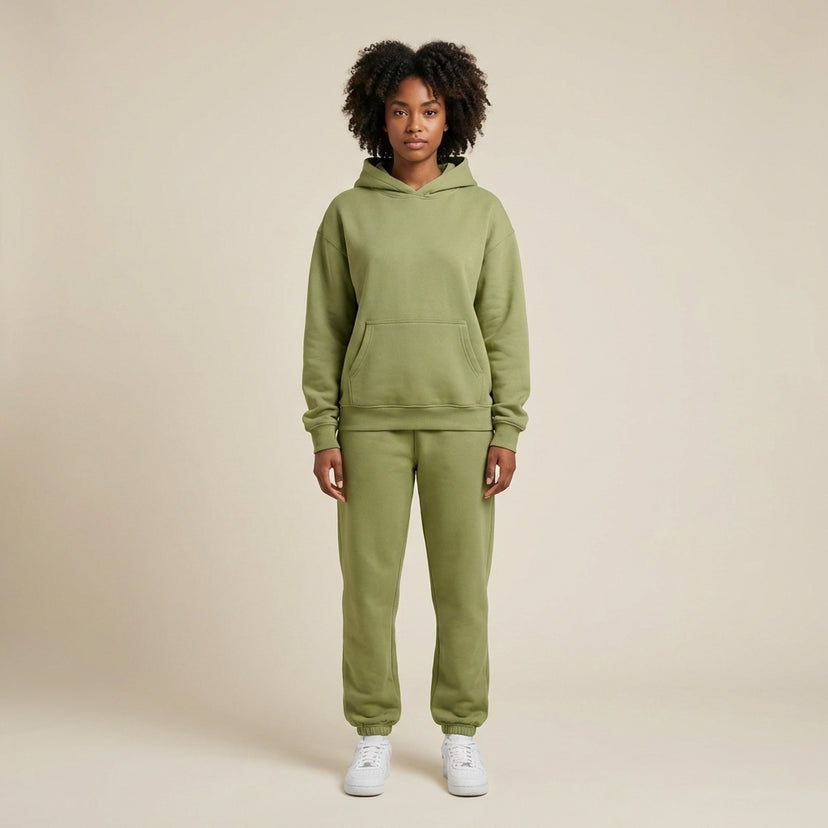 Oversized Lined Hoodie and Jogger Set - Legendary Branding