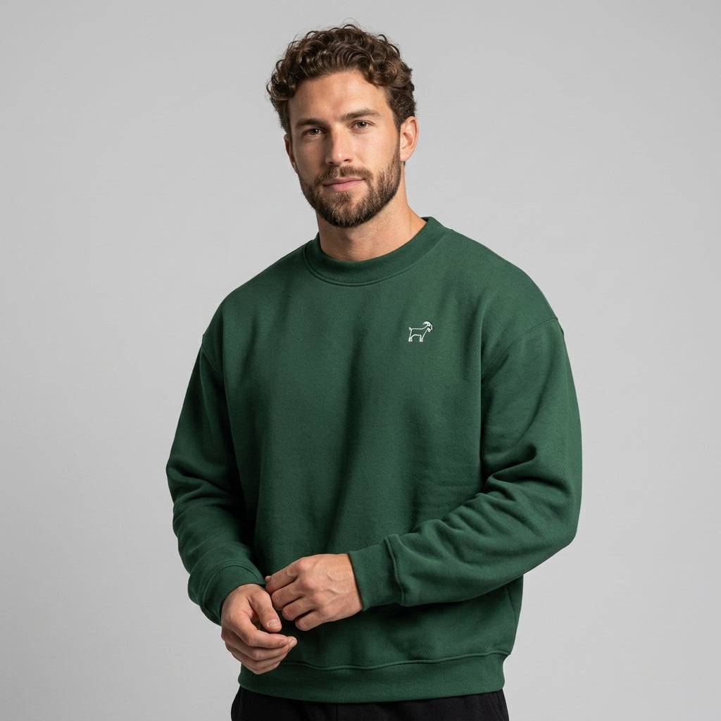 GOATED Heavyweight Fleece Crewneck Sweatshirt | 380GSM