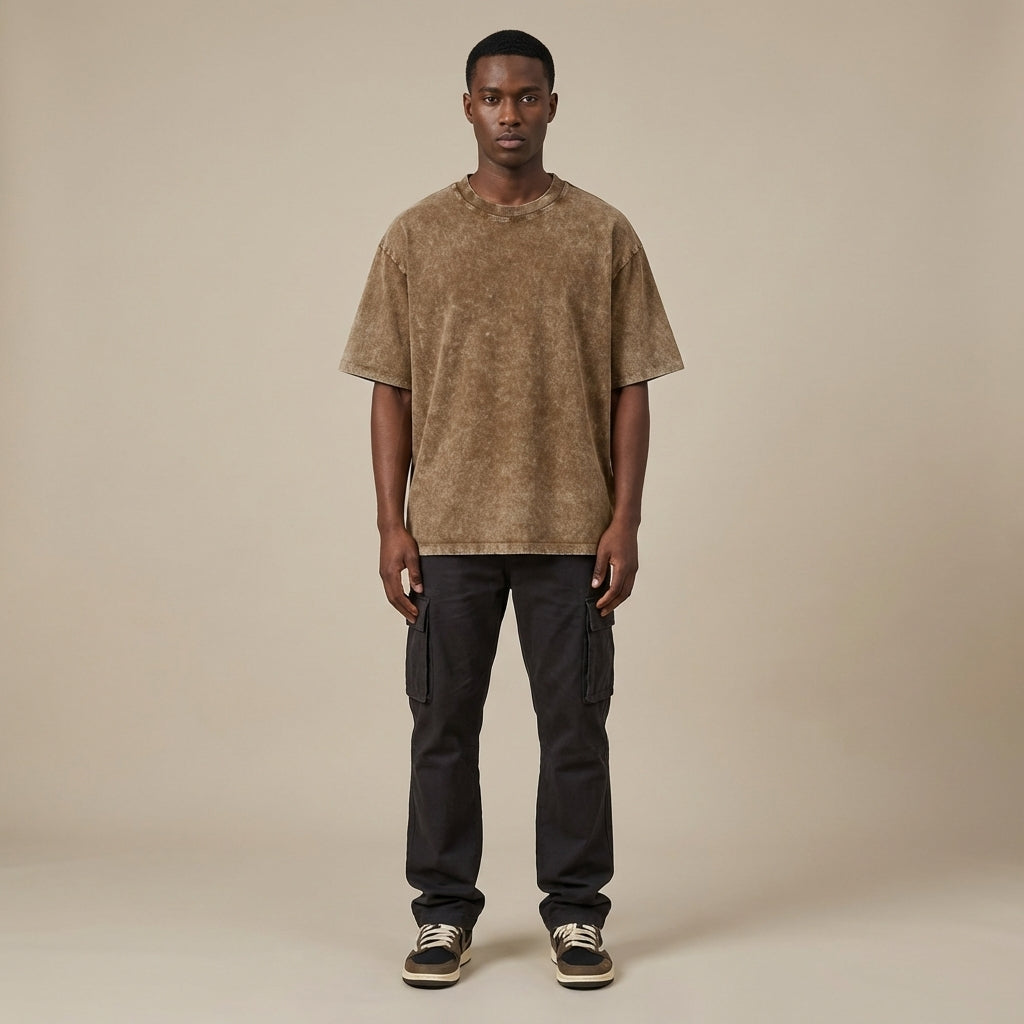 Blank Snow Wash GOAT T-Shirt - Legendary Branding