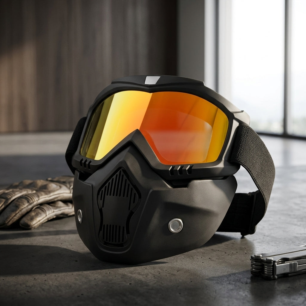 Dustproof Motocross Goggles | Adjustable Full Face Off‑Road Mask