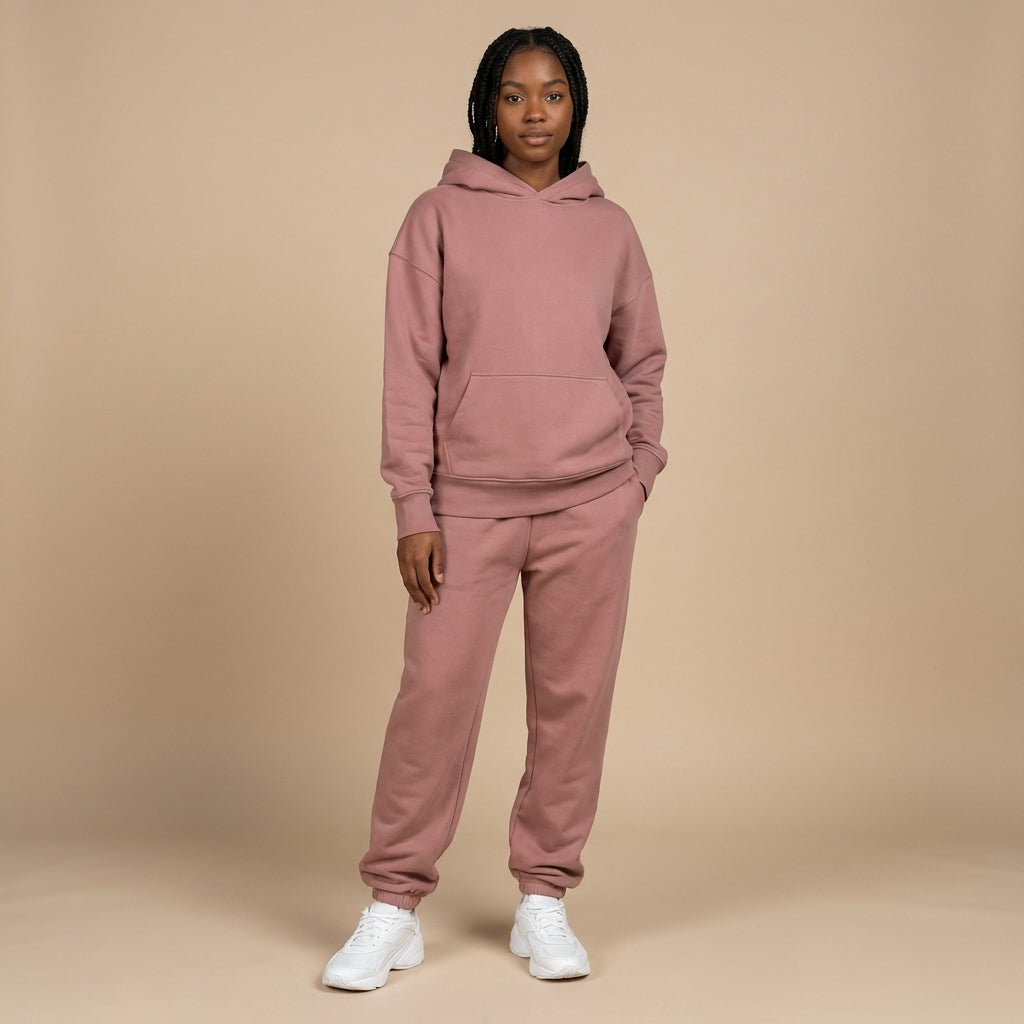 Oversized Lined Hoodie and Jogger Set