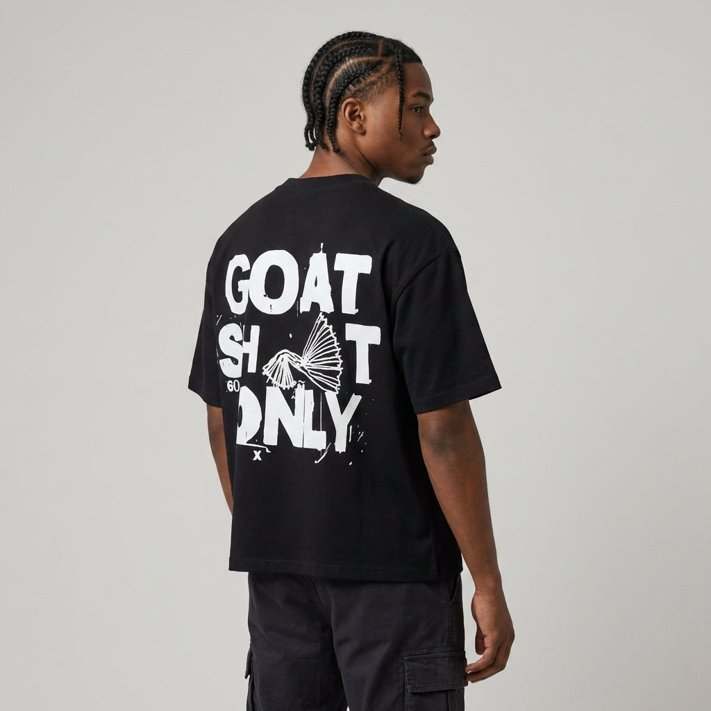 GOAT Sh*t Only Oversized Waist Cropped T-shirt - Legendary Branding