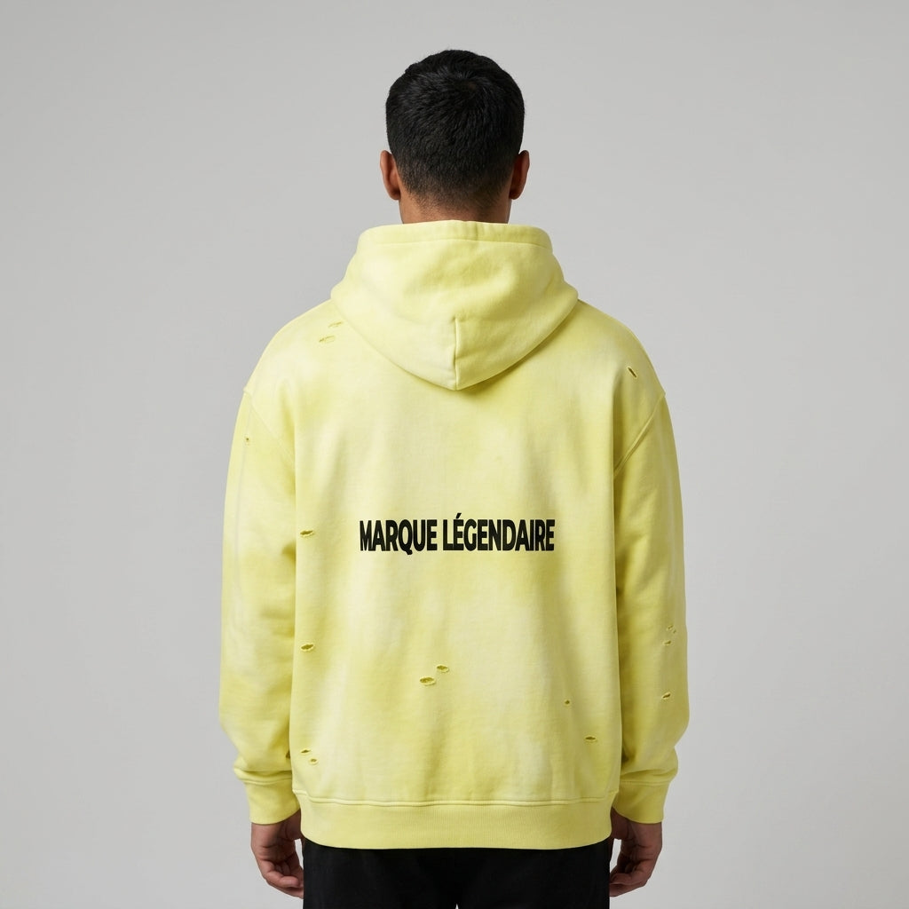 Marque Légendaire Frayed Fleece Hoodie | 350GSM Unisex