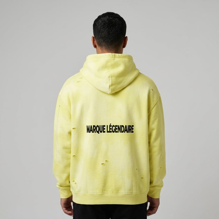 Marque Légendaire Frayed Fleece Hoodie | 350GSM Unisex