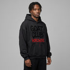 The Goat Club Spray Painted Oversized Hoodie | 460GSM
