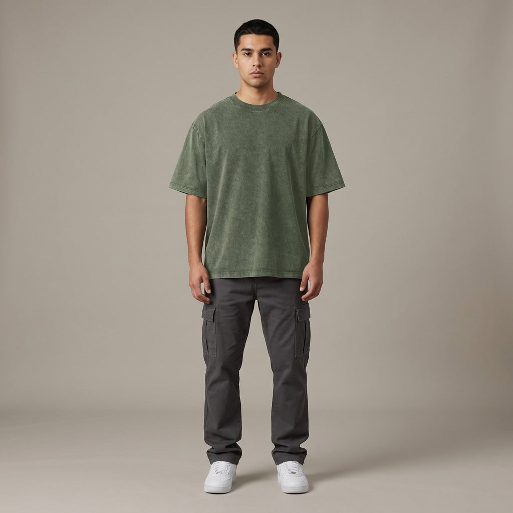 Blank Snow Wash GOAT T-Shirt - Legendary Branding