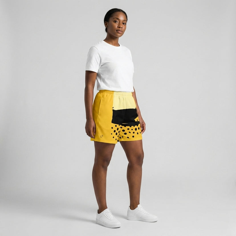 Yellow Dot Athletic Shorts - Legendary Branding