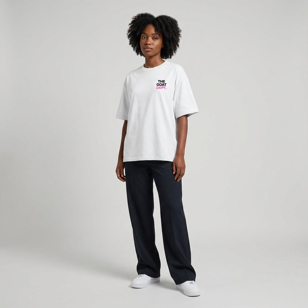 The Goat Dept. Pink Boxy T-Shirt - Legendary Branding