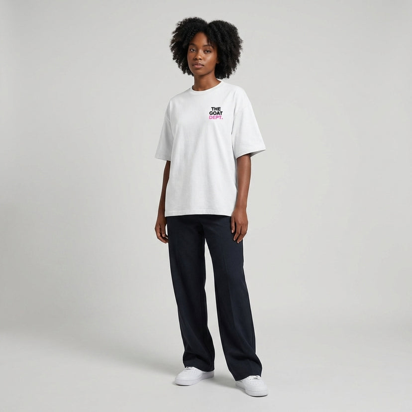 The Goat Dept. Pink Boxy T-Shirt - Legendary Branding