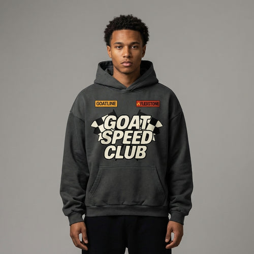 GOAT Speed Boxy Fit Hoodie - Legendary Branding