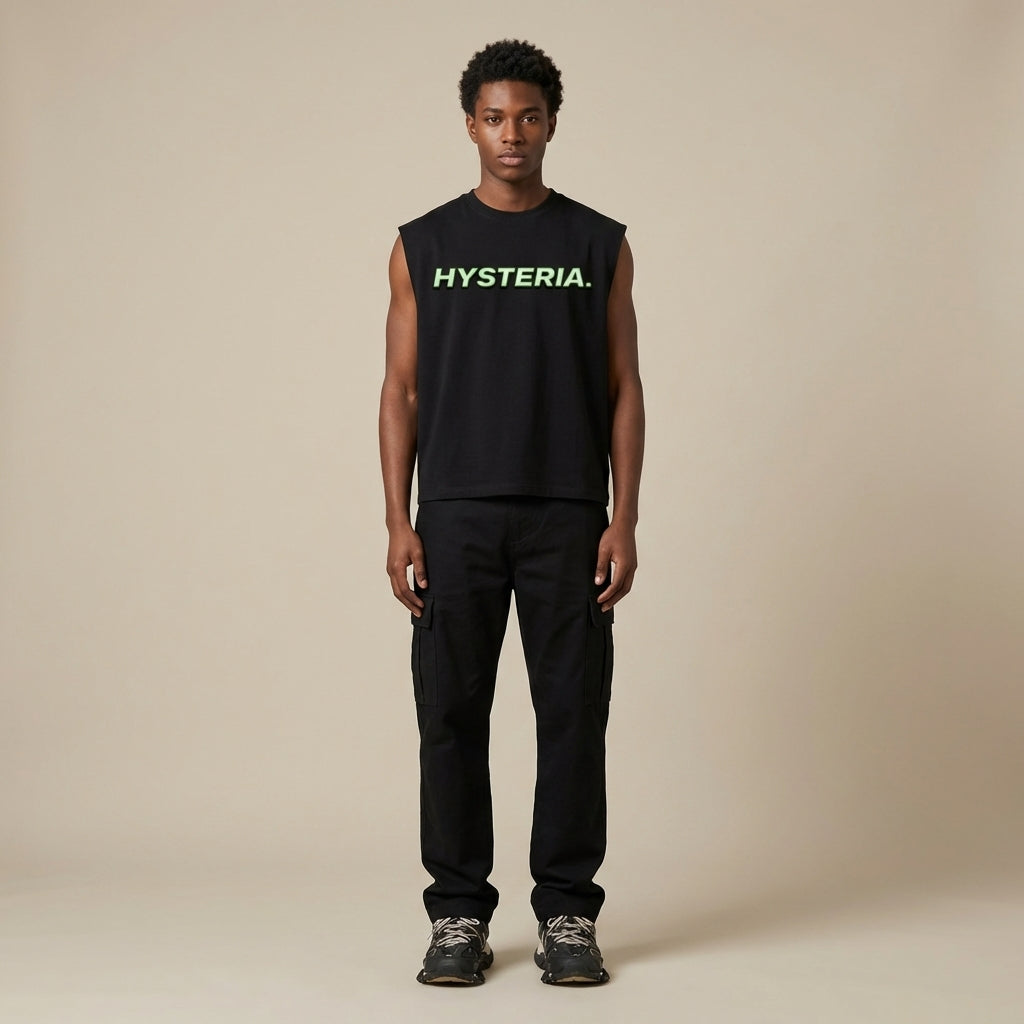 Hysteria Cropped Boxy Tank Top - Legendary Branding