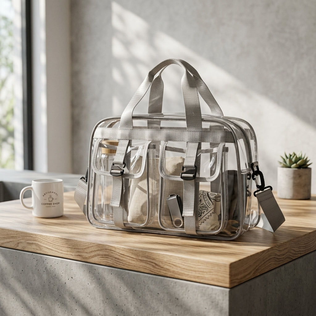 Large Capacity Clear PVC Stadium Travel Bag