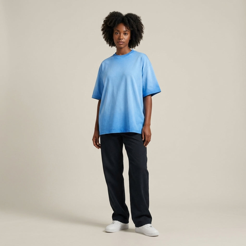 Blank Washed Gradient GOAT T-Shirt - Legendary Branding