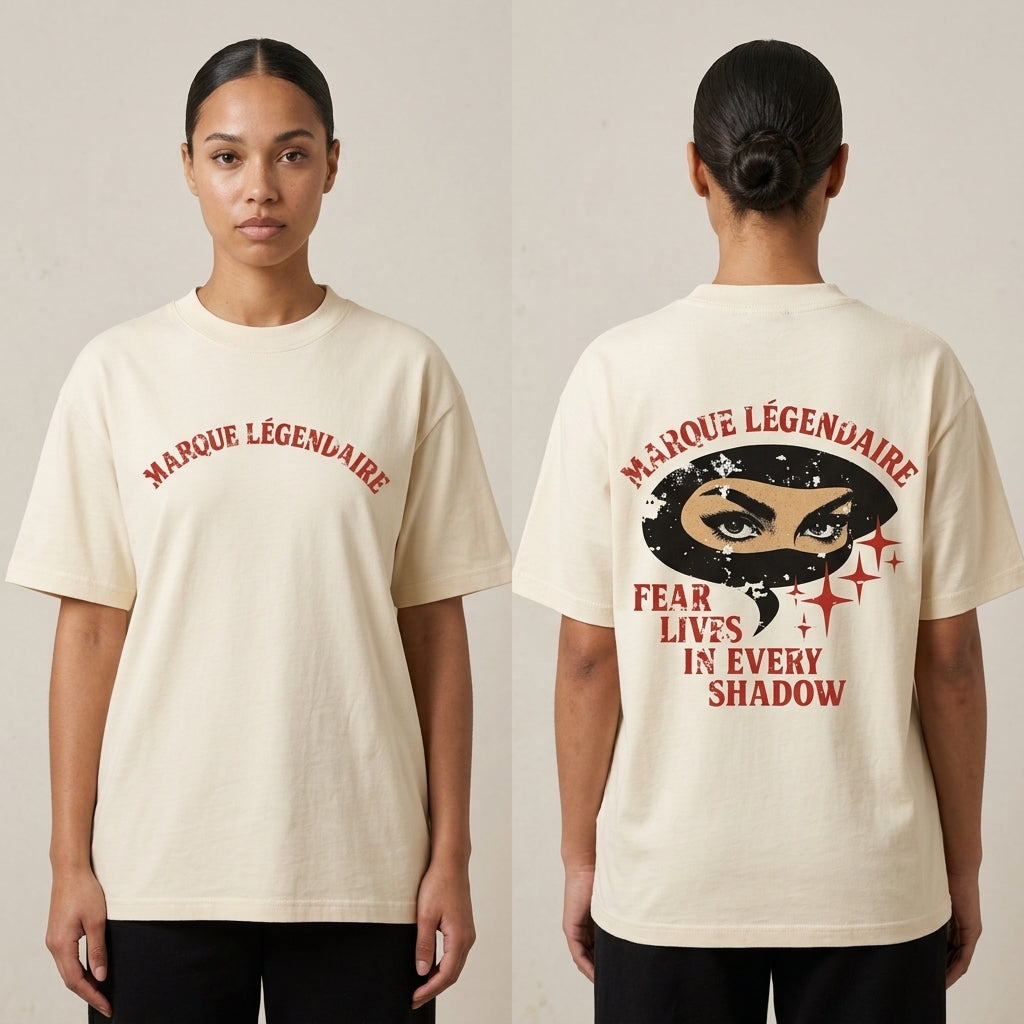 Marque Légendaire SHADOW FEAR Unisex Oversized T-Shirt | 300GSM