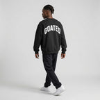 GOATED Heavyweight Fleece Crewneck Sweatshirt | 380GSM — Apparel & Accessories > Clothing > Activewear > Hoodies | Legendary Branding