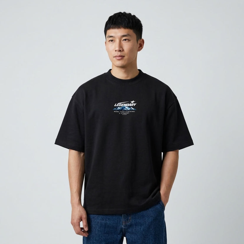 Legendary Discipline Boxy T-Shirt | 400GSM — Apparel & Accessories > Clothing > Shirts & Tops Detail View 3 | Legendary Branding