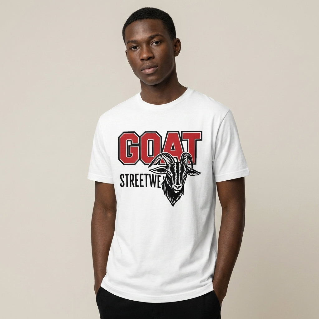Varsity GOAT Regular Fit T-Shirt - Legendary Branding