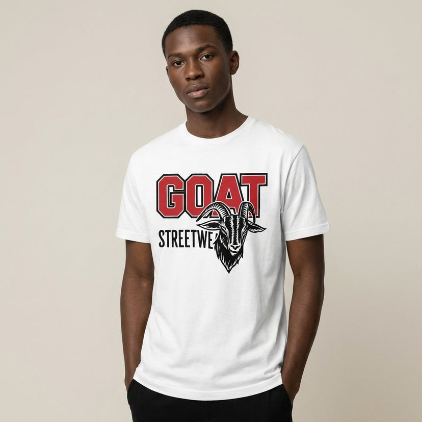 Varsity GOAT Regular Fit T-Shirt - Legendary Branding