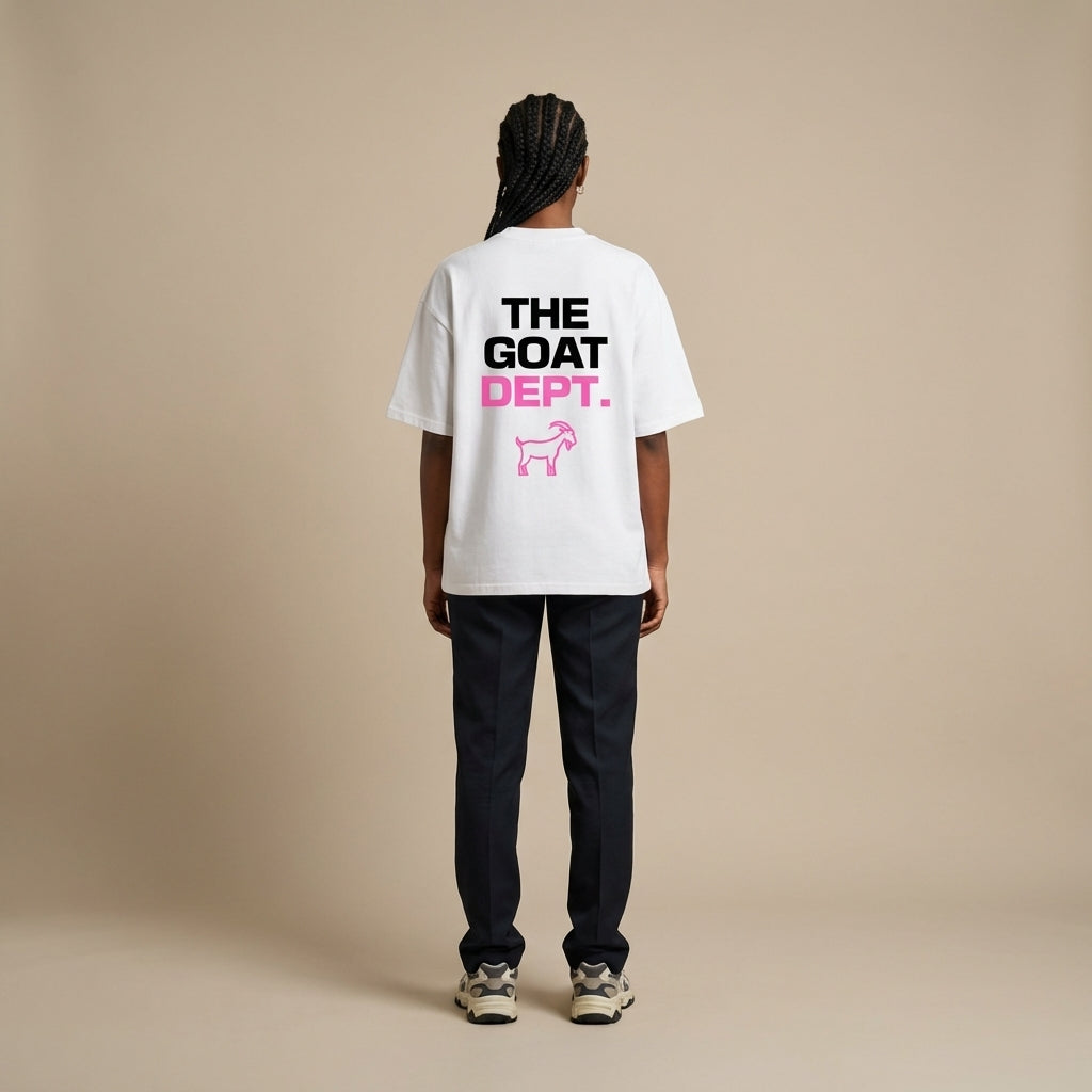The Goat Dept. Pink Boxy T-Shirt - Legendary Branding