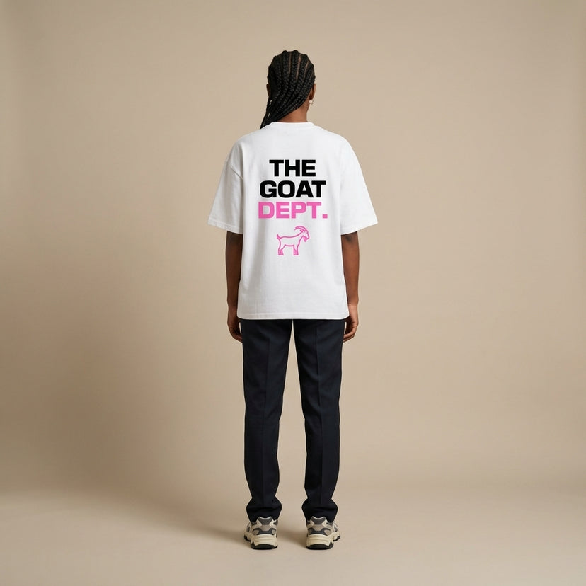 The Goat Dept. Pink Boxy T-Shirt - Legendary Branding