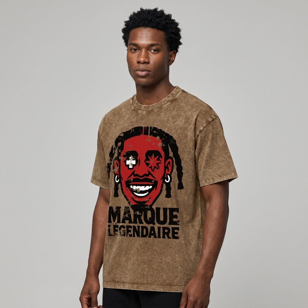 Marque Légendaire REDMAN Oversized Snow Wash T-Shirt | 285GSM