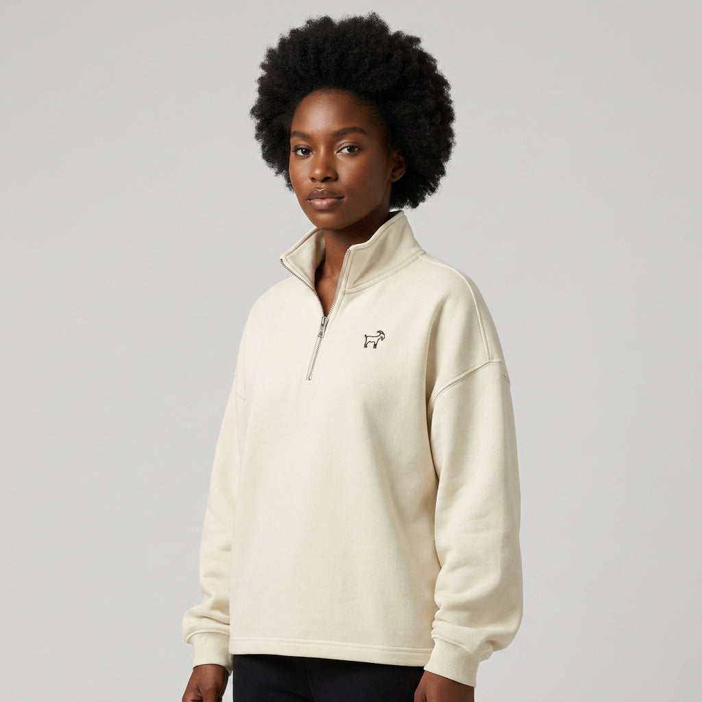 Marque Légendaire Heavyweight 1/4 Zip Panel Sweatshirt | 460GSM