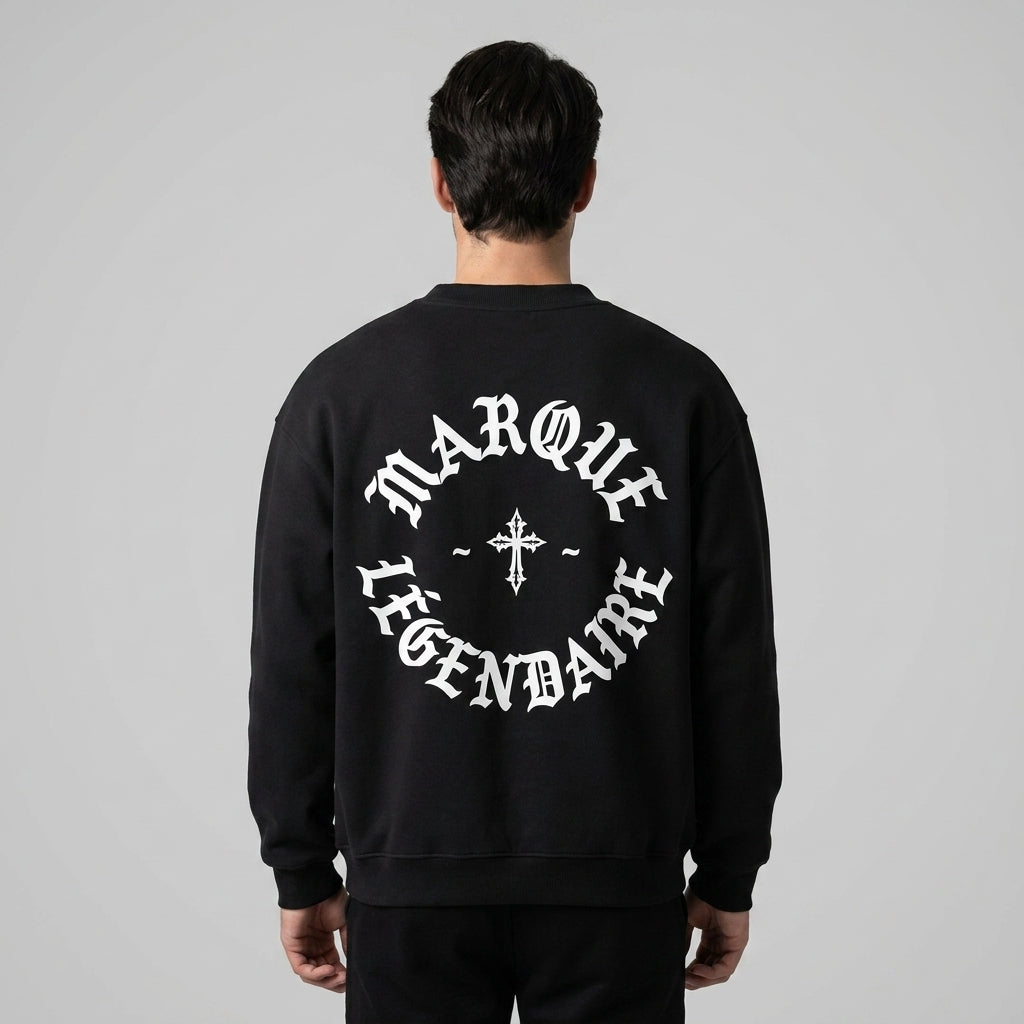 Marque Légendaire Cross Heavyweight Fleece Crewneck Sweatshirt | 380GSM