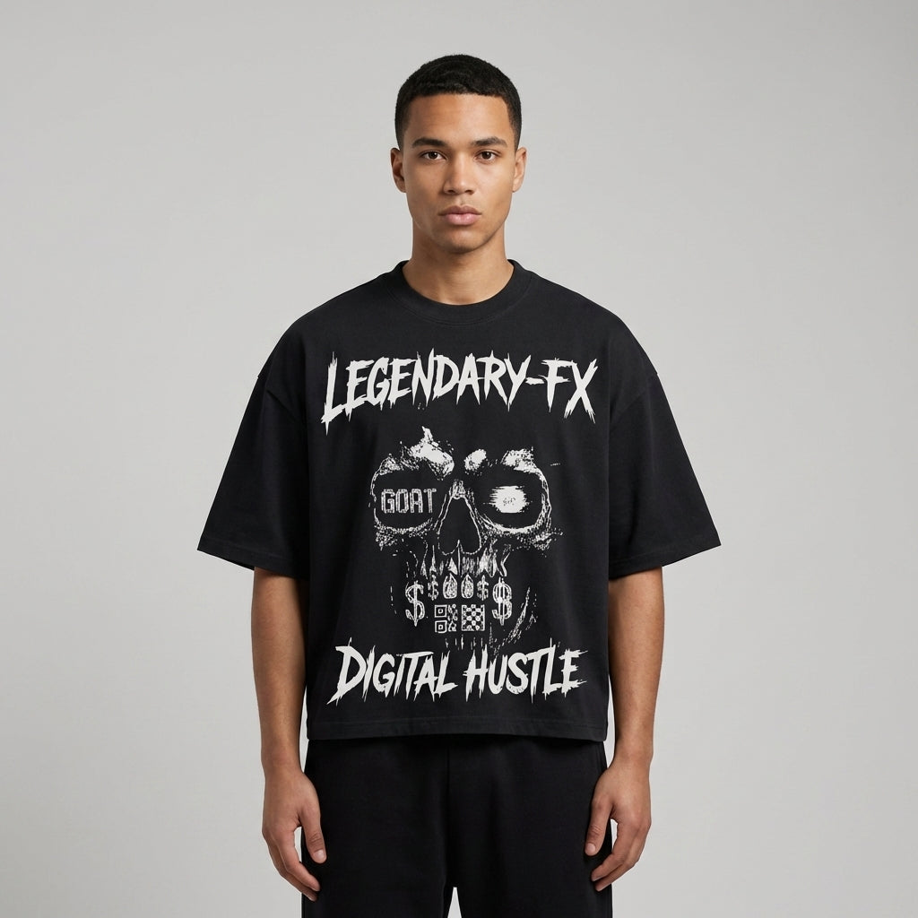 Legendary FX Oversized Cropped T-Shirt - Legendary Branding