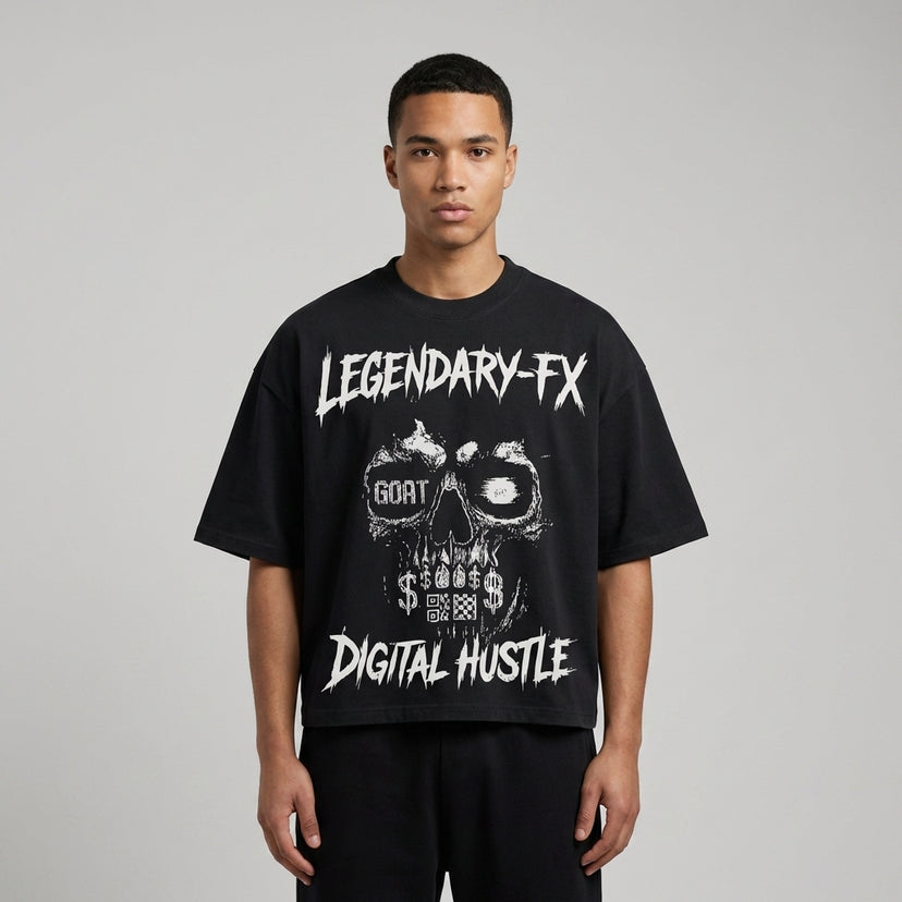 Legendary FX Oversized Cropped T-Shirt - Legendary Branding