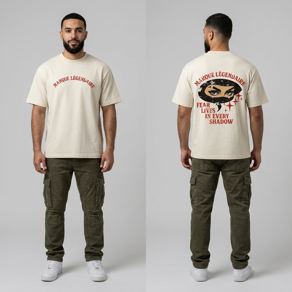 Marque Légendaire SHADOW FEAR Unisex Oversized T-Shirt | 300GSM