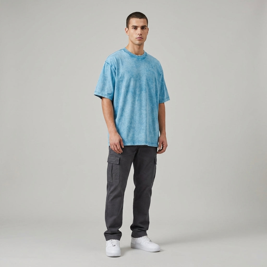 Blank Snow Wash GOAT T-Shirt - Legendary Branding