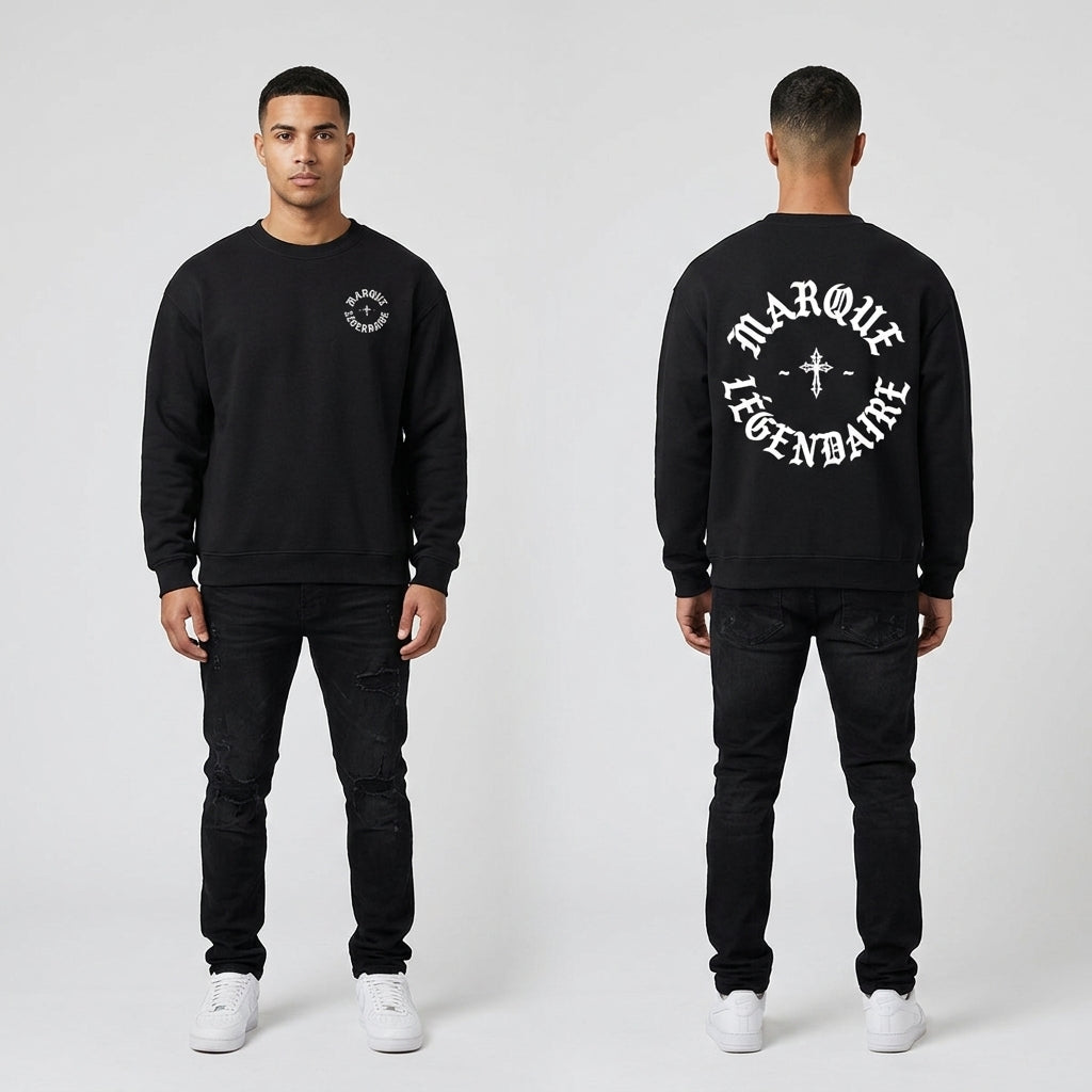 Marque Légendaire Cross Heavyweight Fleece Crewneck Sweatshirt | 380GSM