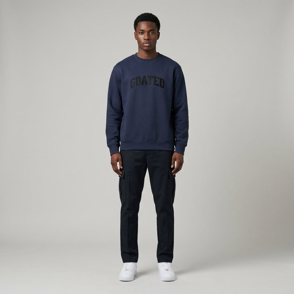GOATED Heavyweight Embroidered Sweatshirt - Legendary Branding