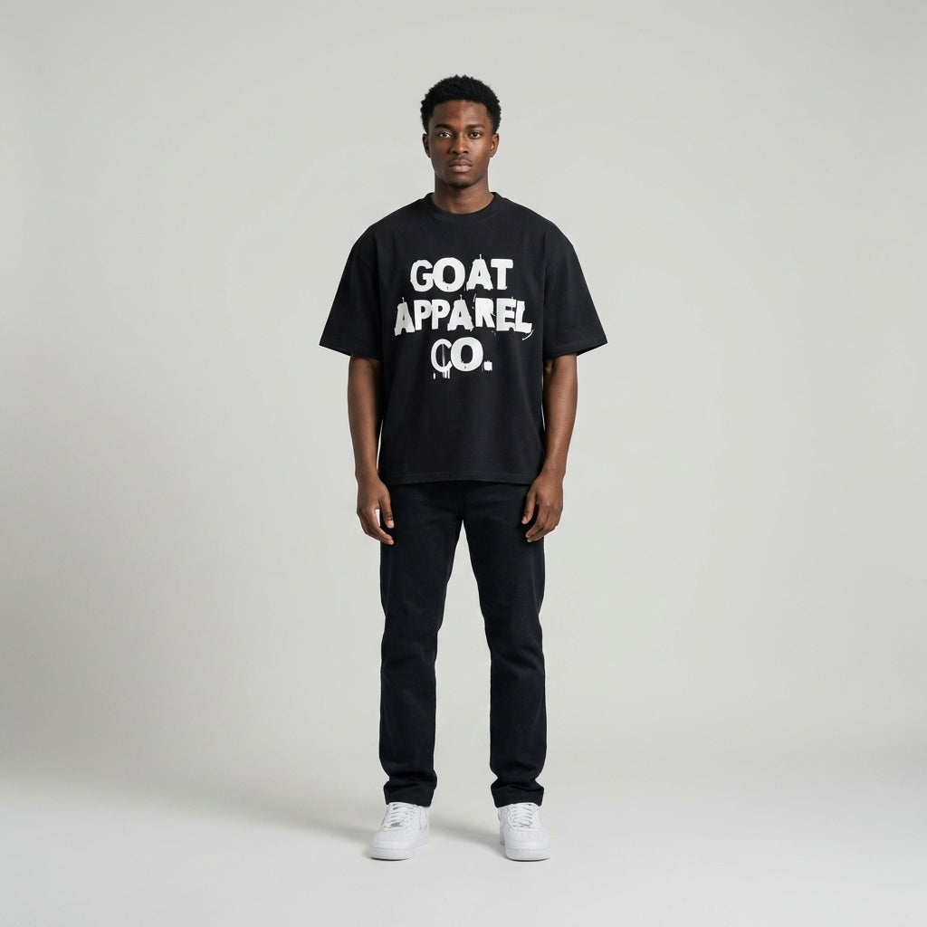 GOAT Sh*t Only Oversized Waist Cropped T-shirt - Legendary Branding