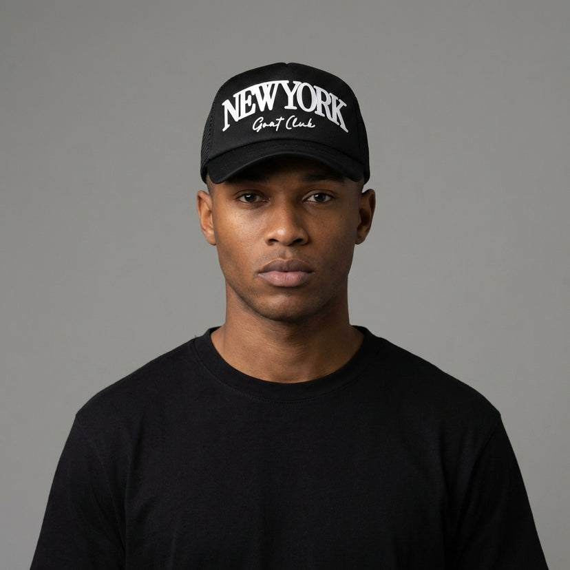 GOAT Club New York Trucker Hat - Legendary Branding
