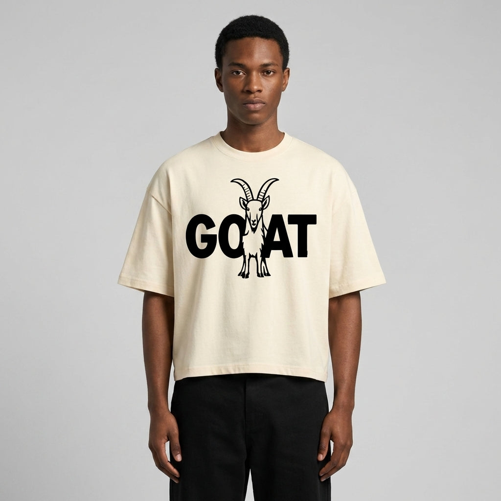 Icon of the Herd Oversized Cropped T-Shirt - Legendary Branding