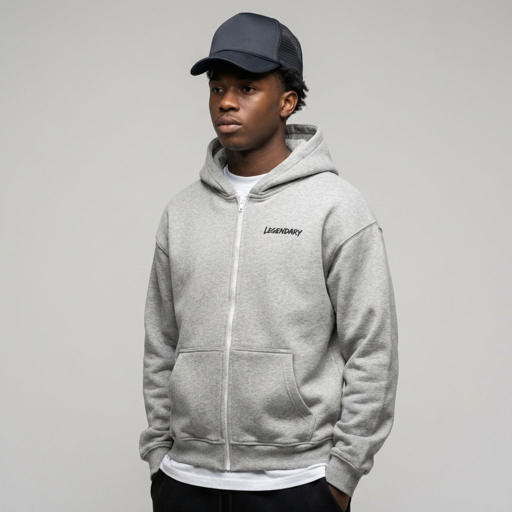 Legendary Branding Fleece Zip-up - Legendary Branding