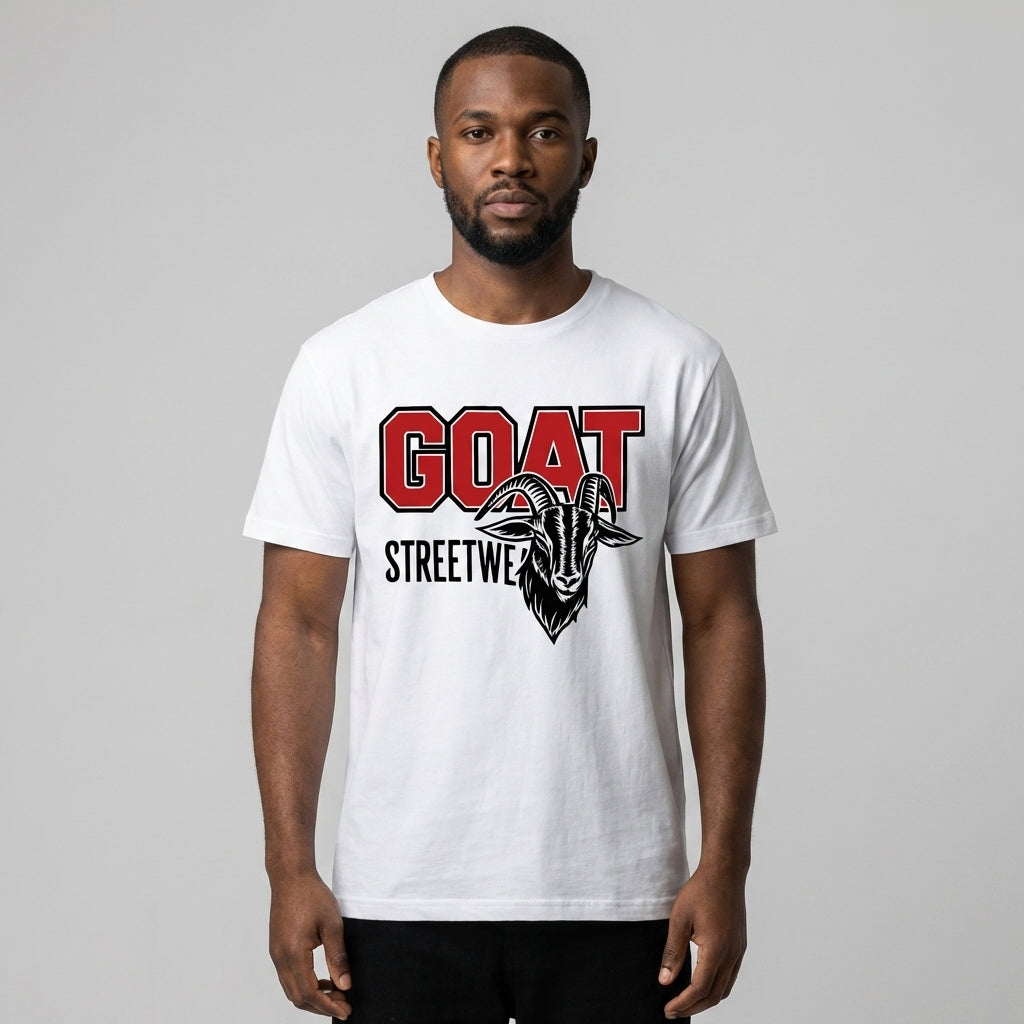 Varsity GOAT Regular Fit T-Shirt - Legendary Branding