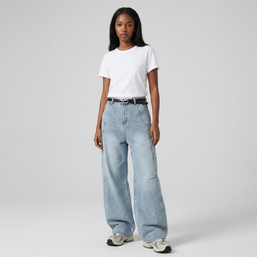 Y2K Baggy Jeans - Legendary Branding