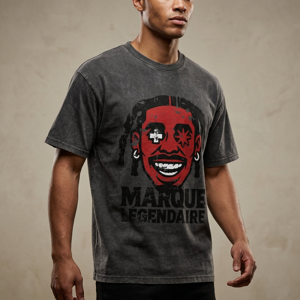 Marque Légendaire REDMAN Oversized Snow Wash T-Shirt | 285GSM