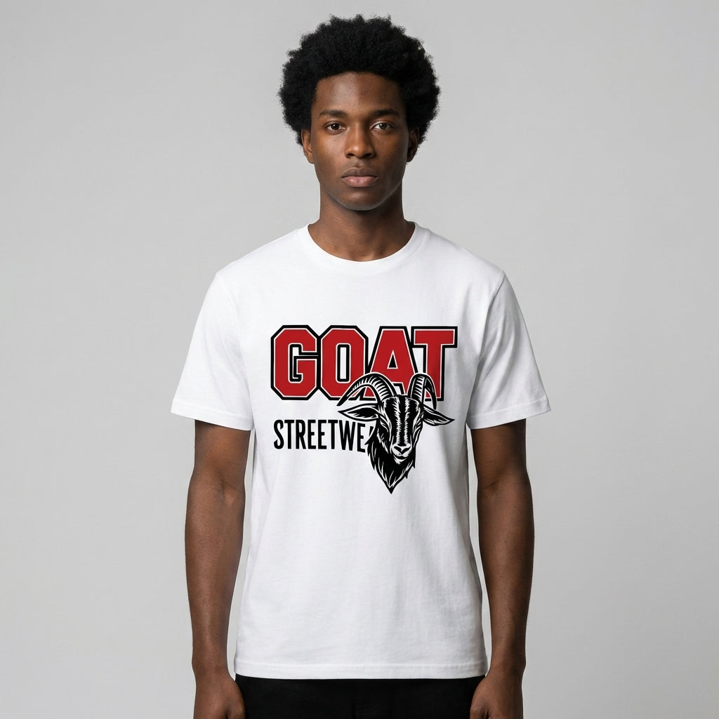 Varsity GOAT Regular Fit T-Shirt - Legendary Branding