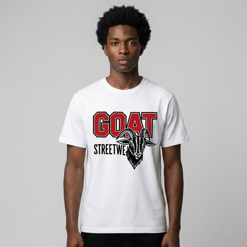Varsity GOAT Regular Fit T-Shirt - Legendary Branding