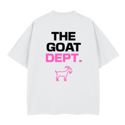 The Goat Dept. “Pink” Boxy T-Shirt  – Oversized Fit, Heavyweight 280 GSM Cotton, Legendary Branding®