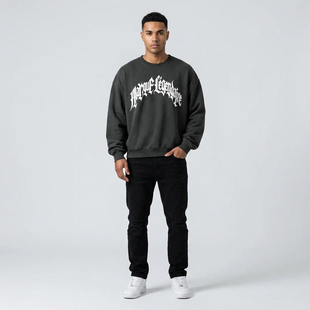 Marque Légendaire Oversized Crewneck Sweatshirt | 460GSM