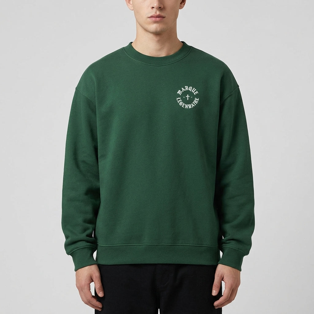 Marque Légendaire Cross Heavyweight Fleece Crewneck Sweatshirt | 380GSM