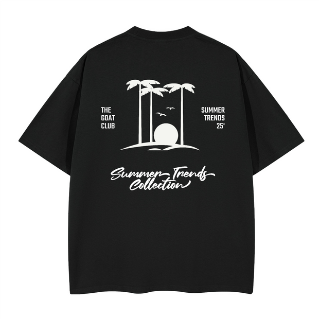 The GOAT Club “SUMMER TRENDS” Boxy T-Shirt – 280 GSM Cotton, Oversized Fit, Legendary Branding®