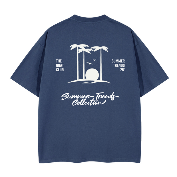 The GOAT Club “SUMMER TRENDS” Boxy T-Shirt – 280 GSM Cotton, Oversized Fit, Legendary Branding®