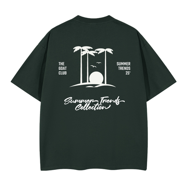 The GOAT Club “SUMMER TRENDS” Boxy T-Shirt – 280 GSM Cotton, Oversized Fit, Legendary Branding®