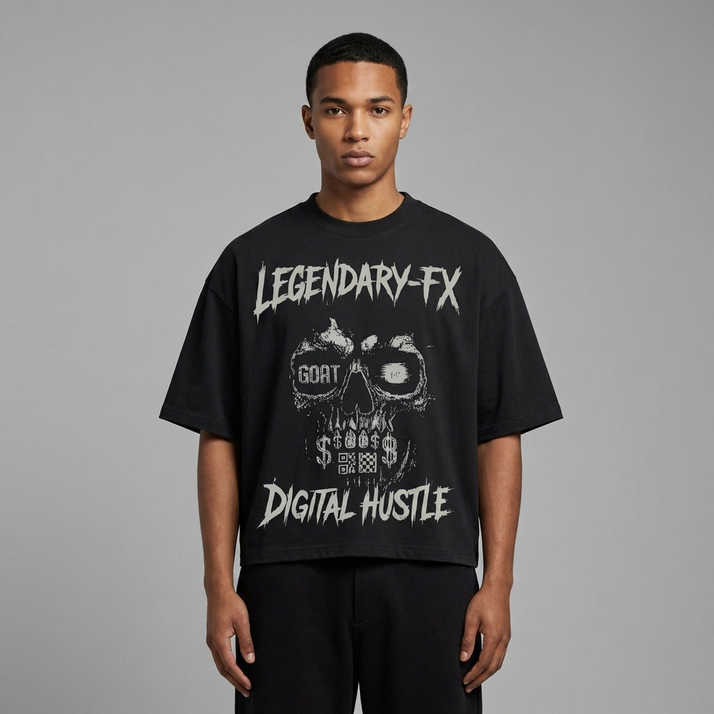 Legendary FX Oversized Cropped T-Shirt - Legendary Branding